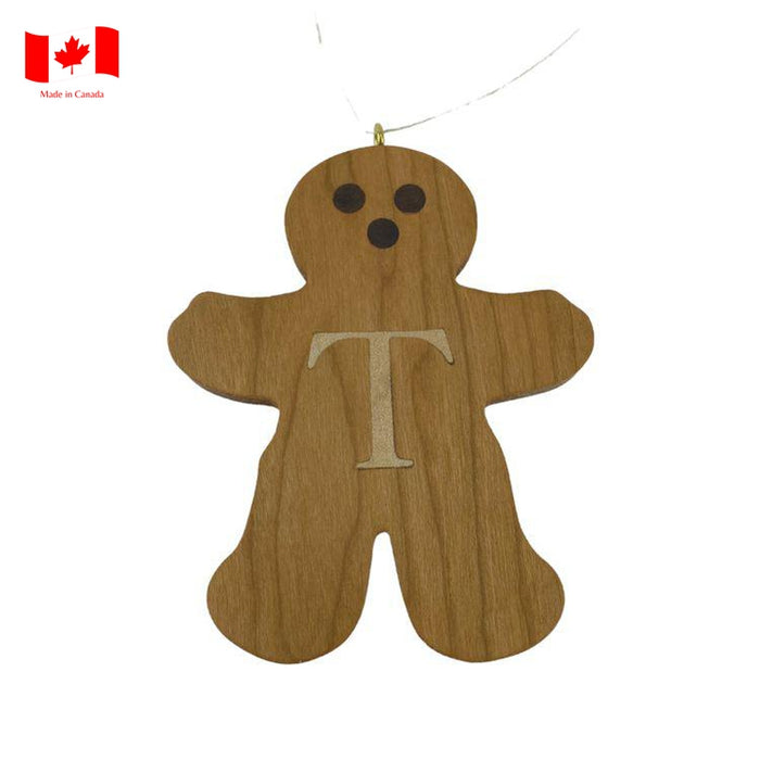 Personalized Wooden Gingerbread Ornament-Simply Green Baby