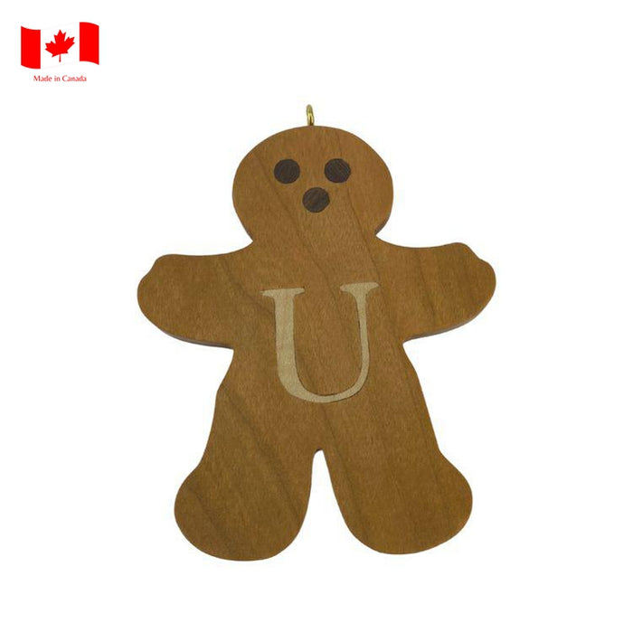 Personalized Wooden Gingerbread Ornament-Simply Green Baby