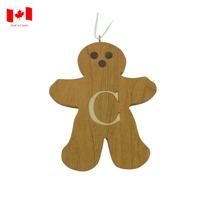 Personalized Wooden Gingerbread Ornament-Simply Green Baby