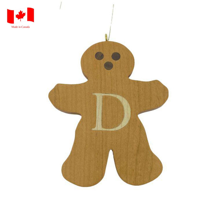 Personalized Wooden Gingerbread Ornament-Simply Green Baby