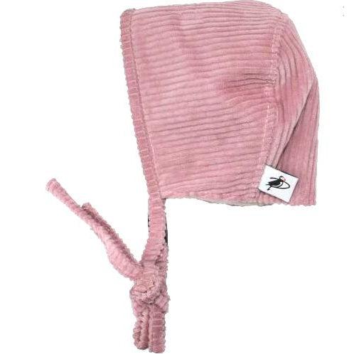 Puffin Gear Corduroy Fall Bonnet - Rose-Simply Green Baby