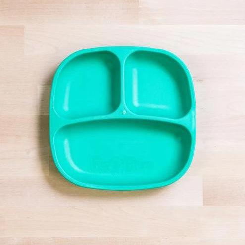 Re-Play Divided Plates 7"-Simply Green Baby