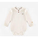 Souris Mini Organic Cotton Henley Collar Bodysuit + Leggings, Cream-Simply Green Baby