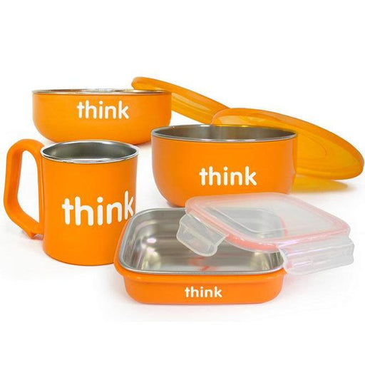 Thinkbaby Feeding Set - Orange-Simply Green Baby