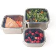 U Konserve To-Go Square Container with Silicone Lid-Simply Green Baby