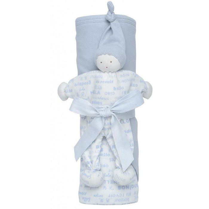 Under The Nile Organic Hooded Receiving Blanket Gift Set-Simply Green Baby