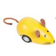 Wooden Pull-Back Mouse Race-Simply Green Baby